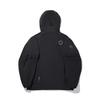 Li Ning Trench Coats Men's Caviar Black Hooded Moderate AFDVF71-3