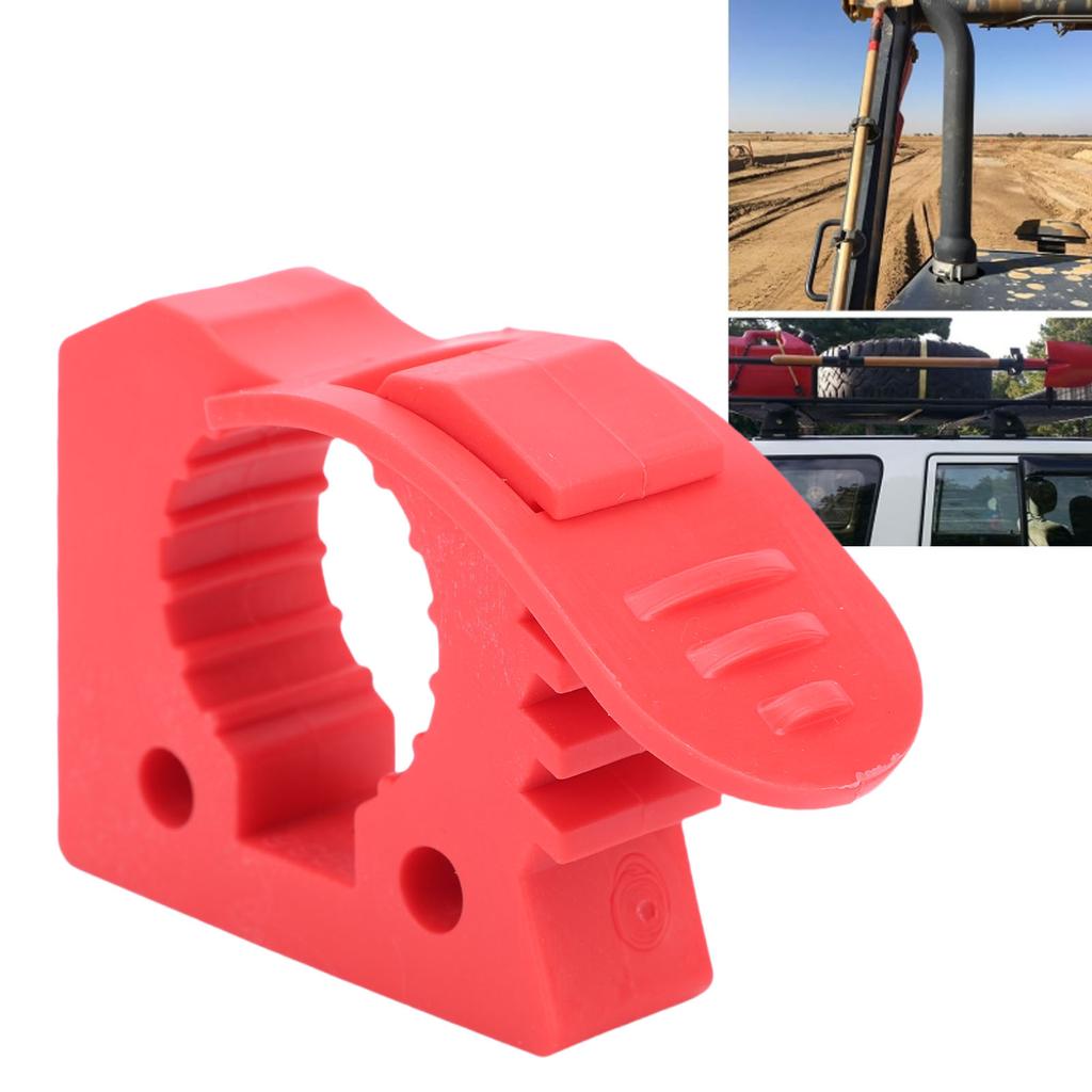Dachgepäckträger Schaufelhalter Aluminiumlegierung Schnellspannklemme Montagehalterung Kit für ATV UTV Wohnmobil Van LKW Boot