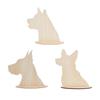 Dog Outline Wooden Stand Holder Pet Accessories Display Craft Fairs Trade Shows Photography Props Bandanas Display Holder