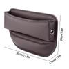 PU Leather Car Seat Crevice Storage Box Car Seat Side Pocket Auto Console Slit Gap Filler Organizers Storage Holder Car Interior