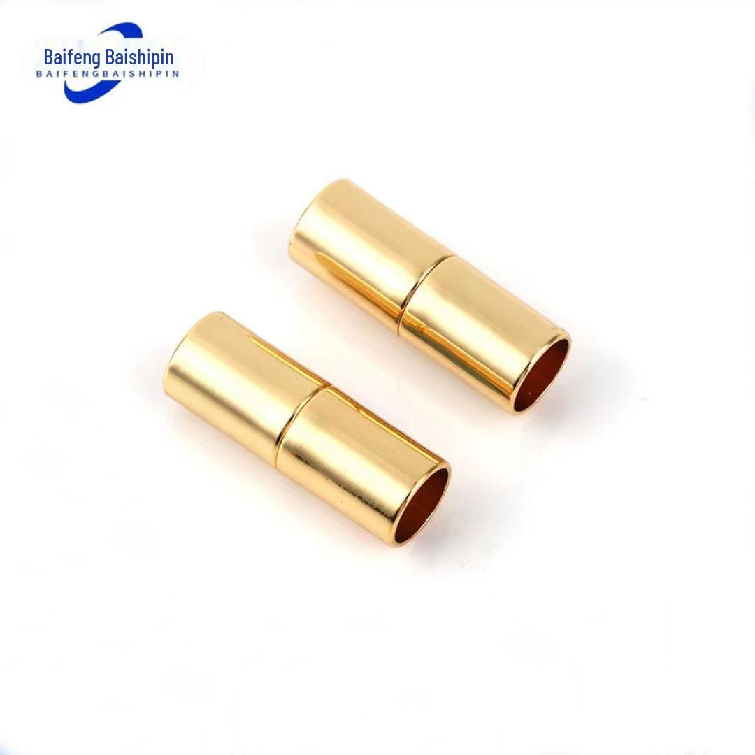 

Metal Magnetic Clasp for Leather Cord Jewelry DIY Necklace/Bracelet Connector Inner Diameter 4mm