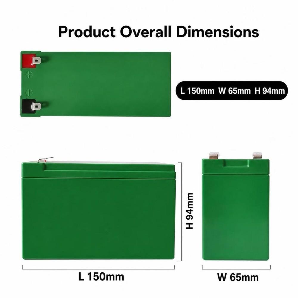 ABS SLA Battery Shell 12V 7Ah Empty Box Tool Parts Battery Holder Box
