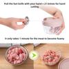 500/900MLmanual stainless steel garlic chopper,rotating sharp blade,smooth drawstring,non slip base,use for onion,meat,milkshake