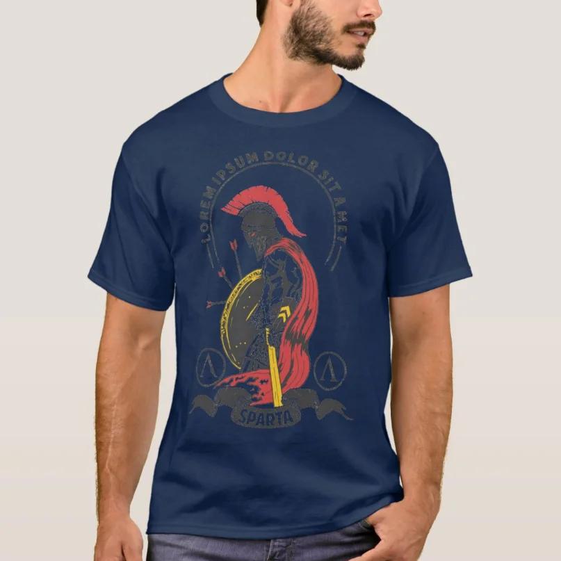 Sparta Army War History TShirt Short Sleeve Casual 100 Cotton ONeck Summer Mens T Shirt Size S3XL