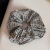 Minimalist Pattern Ponytail Hair Scrunchies Light Yellow Hair Rope Sweet Wide HeadBand  Girls