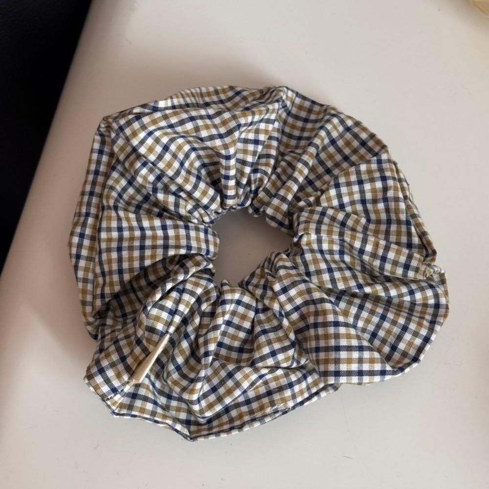 Light Yellow Elastic Hair Ties Minimalist Pattern Hair Rope Sweet Ponytail Hair Scrunchies Women