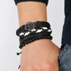 Men's Multi-Layer Tree of Life Woven Leather Bracelet Set