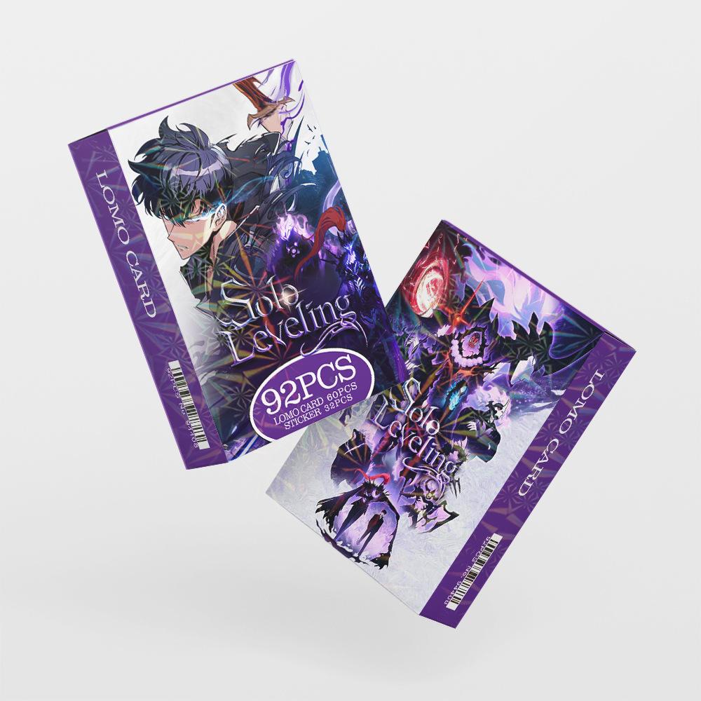 Solo Leveling Cards Anime Cosplay Paper Cards Mini Sticker Toy Fans Collection Photocard Gift