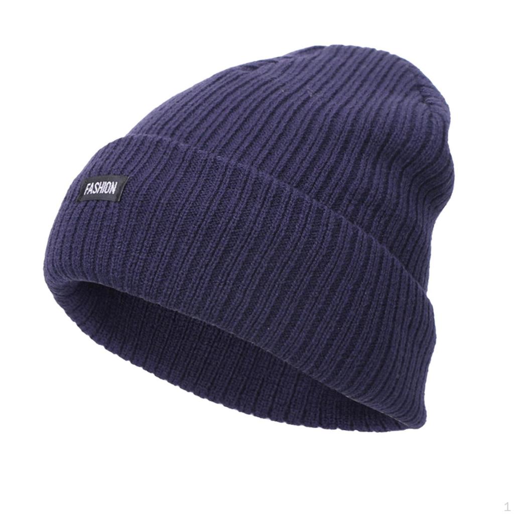Adult Knit Beanie Warm Mens Cold Weather Cotton Slouchy Caps Winter