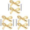 DOITOOL Decorative Bow Knobs for Dresser, Bow Shape Cabinet Knobs for Home Bedroom Kitchen Cabinets, Pack of 6