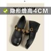 Rose commuter single shoes women's invisible height increase 4CM new retro red Mary Jane women's shoes size 323334