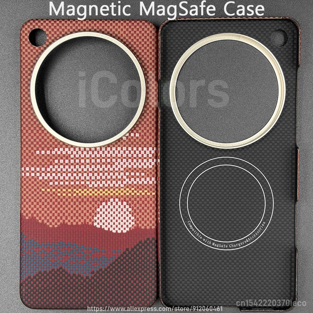For OPPO Find X9 Ultra Case Glass Version Aramid Carbon Fiber Case Magnetic with MagSafe Ultra Thin Lightweight Protective Cover