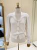 BLUE LABEL Heart Button Point Puff Cardigan