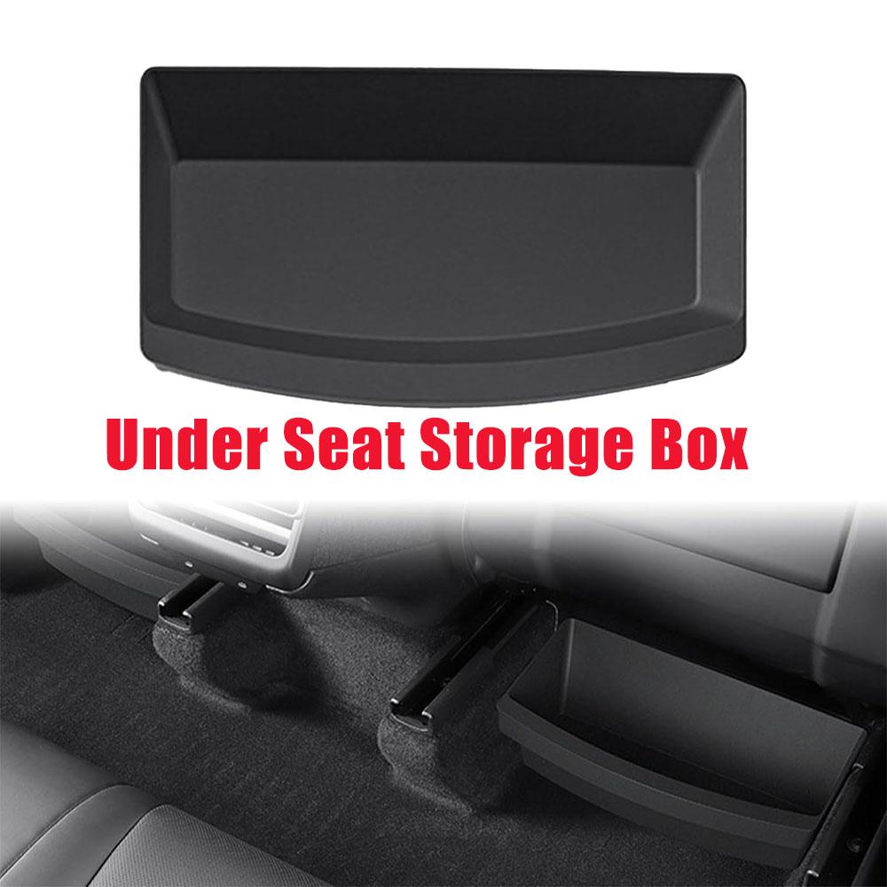 Model Y Under Seat Storage Box Drawer Style Organizer Large Capacity Front Seat Hidden Tray Car Storage Accessories
