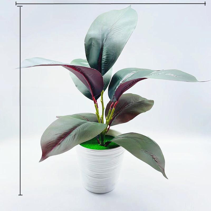 Faux Green Plant With Injection Molded Leaves For Living Room Decoration Gift Ideas