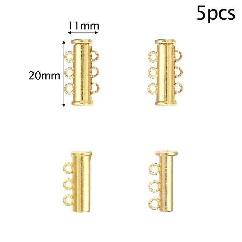 Louleur Round/Heart Strong Magnetic Clasps Magnet End Clasp Connectors for Jewelry Making DIY Bracelet Necklace Accessories