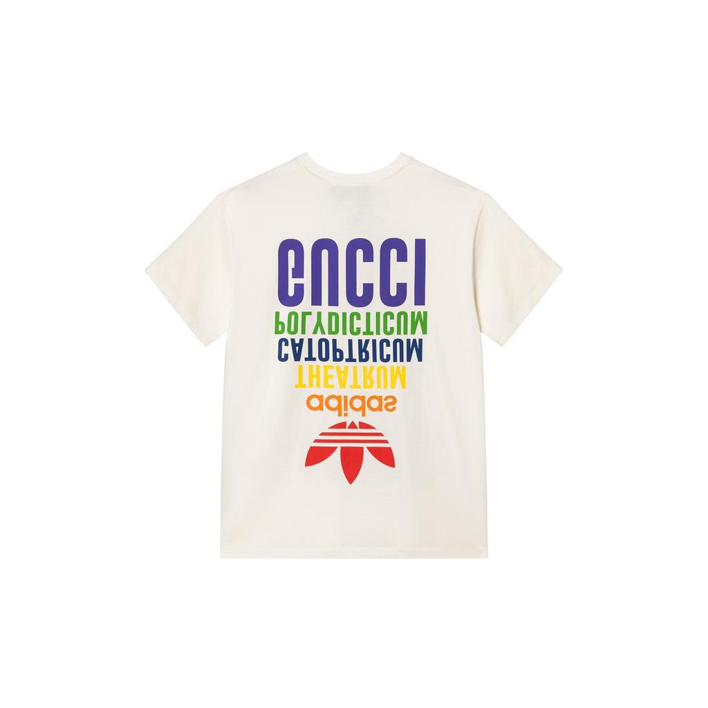 GUCCI x Adidas Originals Collaboration FW22 T Shirt Women's Beige 717422-XJEXJ-9095