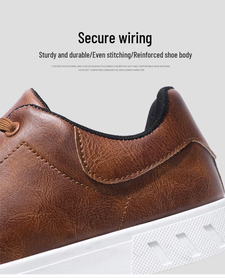 Pánské trendy prodyšné bílé ležérní boty s nízkým svrškem na jaro a podzim