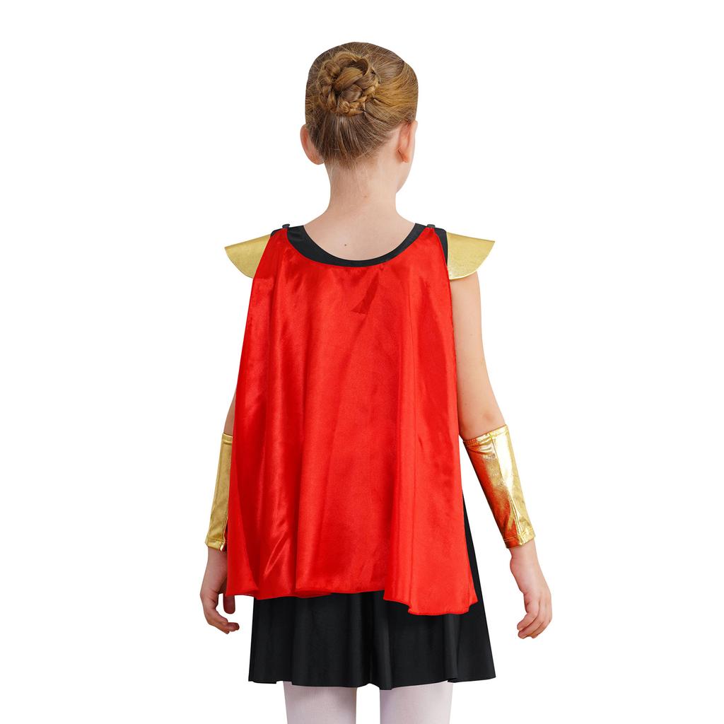 Kids Ancient Roman Warrior Costume Medieval Soldier Gladiator Outfit Historical Role Play