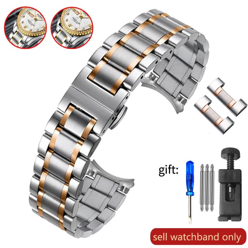 

Міцний ремінець для годинника з нержавіючої сталі для Armani Ar5889 5890 5905 5920 Чоловічий та жіночий ремінець для годинника 18 20 22 23 24 мм 22mm