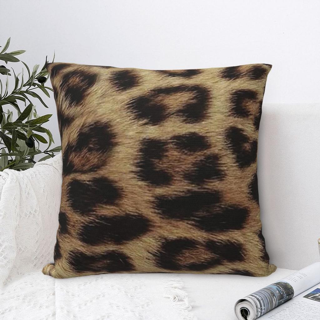 Leopard Cheetah Fur Hide Animal Fur Pattern Pillowcase Cushion Comfort Throw Pillow Sofa Cushions Used for Home Living Room