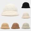 Soft Girl Solid Color Corduroy Fishtail Cap With Sun Protection For Spring And Autumn