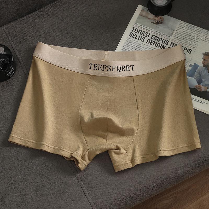 Men's Breathable Cotton Graphene Mid-Waist Boxer Briefs