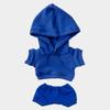 Niannyyhouse 10cm Plush Clothes, Stretch Solid Color Sportswear, Hoodie, Pants, Dress-Up, Cotton Doll, Accessories (Blue, 10cm)