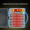 High-Strength Magnetic Insulated Electrician's Screwdriver Set: Multi-Spec Flathead & Phillips with Unique YU Design  