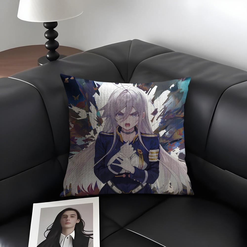 VVladilena MilizeE86 Anime Kissenbezug Natürliches Leinen Bio-Stoff Zweiseitiger Druck Sofa Heimdeko Geschenk Kissenhülle