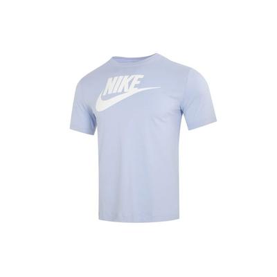 Alphabet Logo Casual Round Neck Short Sleeve T-Shirt Men Tops Blue AR5005-549