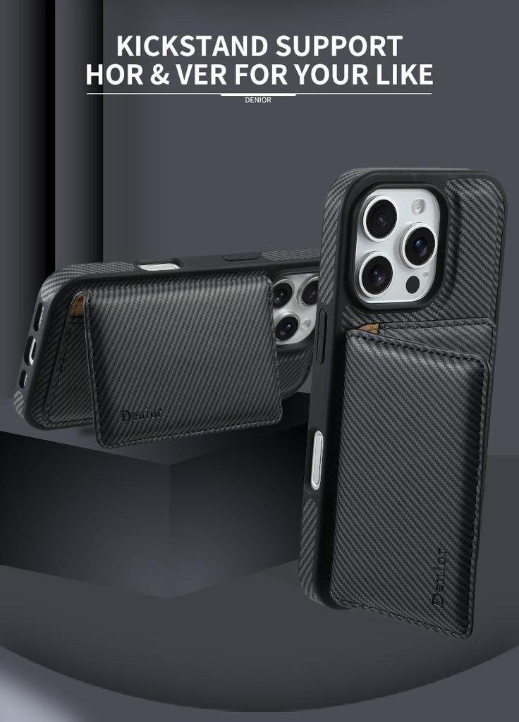Denior iPhone 16 Pro Max Magnetic Case with Detachable MagSafe SIM Card Holder