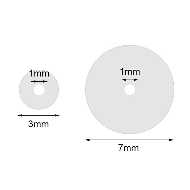 AOEDEJ 6-200P Silicone Piercing Healing Discs Anti Invagination Flexible Anti Hyperplasia for Earring Back No Pull Piercing Disc