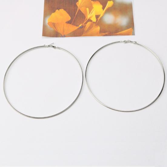 Simple Women Hollow Big Circle Hoop Earrings Party Statement Jewelry Friend Gift