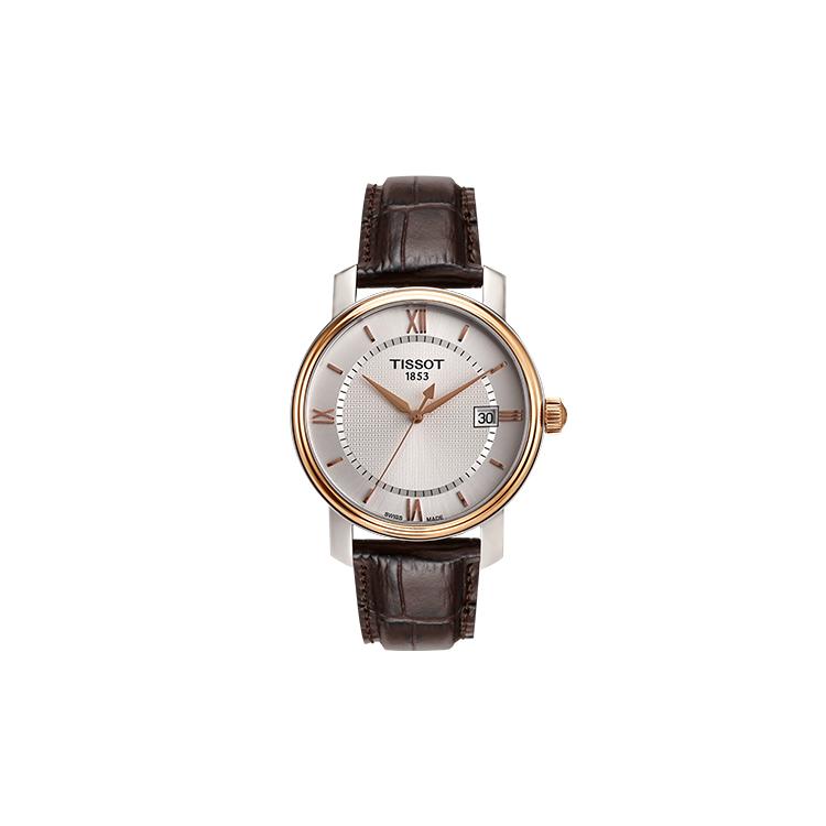TISSOT Harbor Collection Quartz Movement 50 meter Water Resistance Men s Watch 40mm White Dial T097.410.26.038.00 Brown Strap