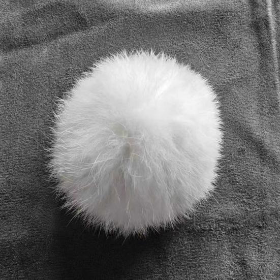 5 Stück Pelzball Katzenspielzeug Weicher Flauschiger Kunstpelzball Waschbarer Flauschiger Ball Katzen-Hasen-Kick-Spielzeug für Indoor-Übungen Jagd- und Beutetrieb