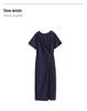 Aura Casual Round Neck Midi Dress – Women's Summer Style
