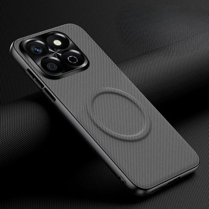 For Xiaomi 15T 14T Pro For Magsafe Magnetic Matte Fine Grain PU Leather Cover For Mi 15T 14T Metal Lens Protection Cover Shell