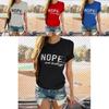 Nein, nicht heute Damen T-Shirt Stilvolles Kurzarm Rundhals Lässiges Lockeres Oberteil