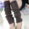 1PC Gaiters Boot Cuffs Woman Thigh High Warm Knit Knitted Knee Socks Black Leg Warmers for Women