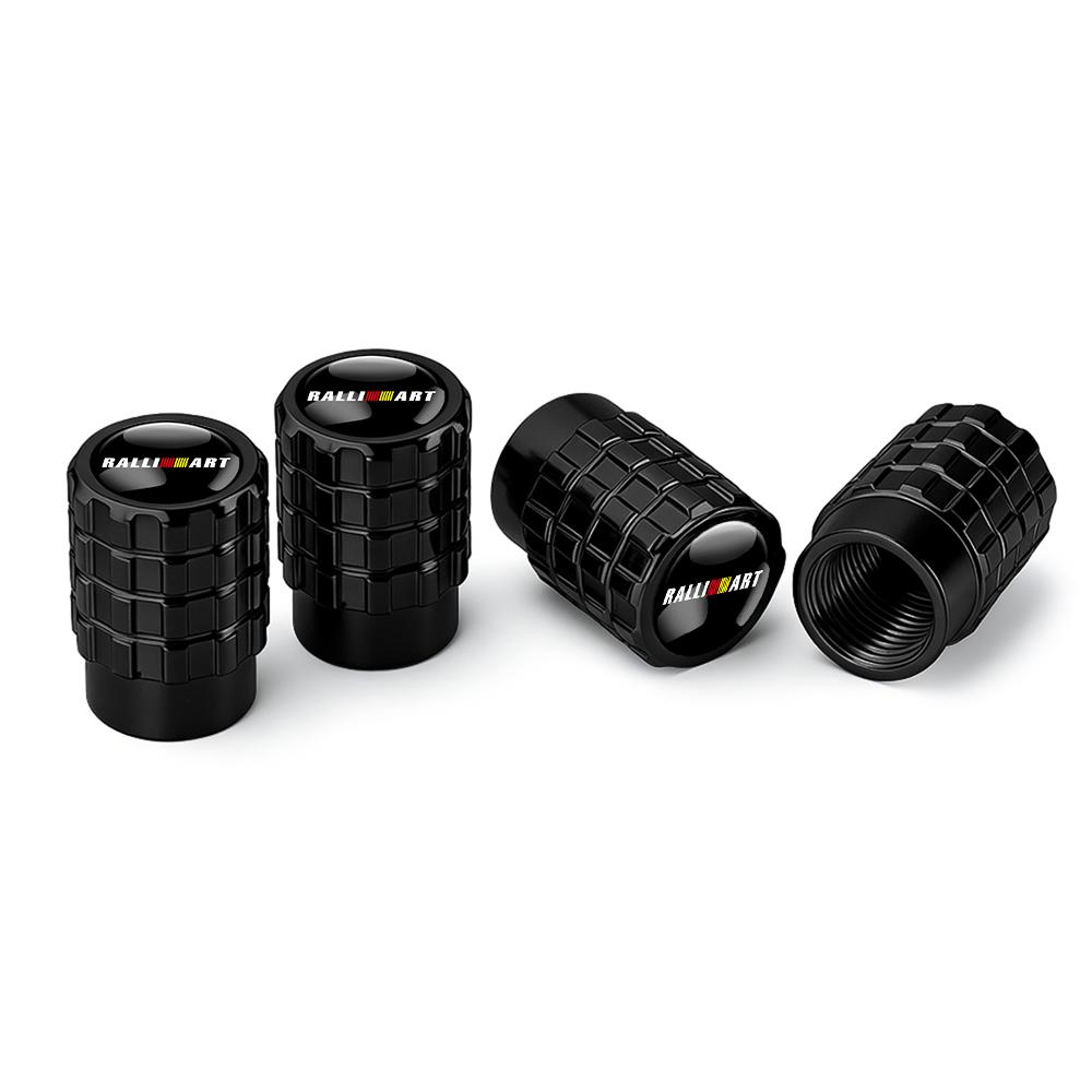 cxzbfh1 4PCS Car Tire Valve Caps Auto Accessories For Mitsubishi Pajero ASX I200 Outlander Phev Lancer Space Star Colt CZ3 Montero Evo