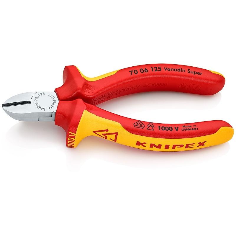 

Боковые фрезы Knipex Vde 125 мм Хромированные 2-комп диэлектрические ручки