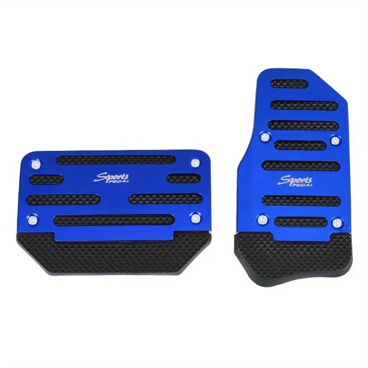 Universal Automobile Foot Pedal Automobile Non-slip Foot Pedal Aluminum Manual/automatic Throttle Brake Pedal Cover Set