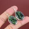 Ruby Zoisite Earring Natural Gemstone Earring Decent Jewelry 925 Sterling Silver Earring Ruby Zoisite Jewelry Handmade Earring Gifts For Her