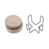1Set Cotton Rope Woven Meal Mat Clay Pot Mat Kitchen Table Thickened Insulation Mat Circular Cotton Thread Woven Coaster