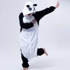 Erwachsene Unisex Panda Kostüm Lustige schwarze Kapuzenoveralls Langarm Cosplay Custome für Halloween Party Festival Kostüm Bühne