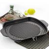 KAZARIKO IH Grill Pan for Samgyeopsal, Korean BBQ, and Direct Fire Grilling, 38cm Diameter X 32.5cm, Large Size