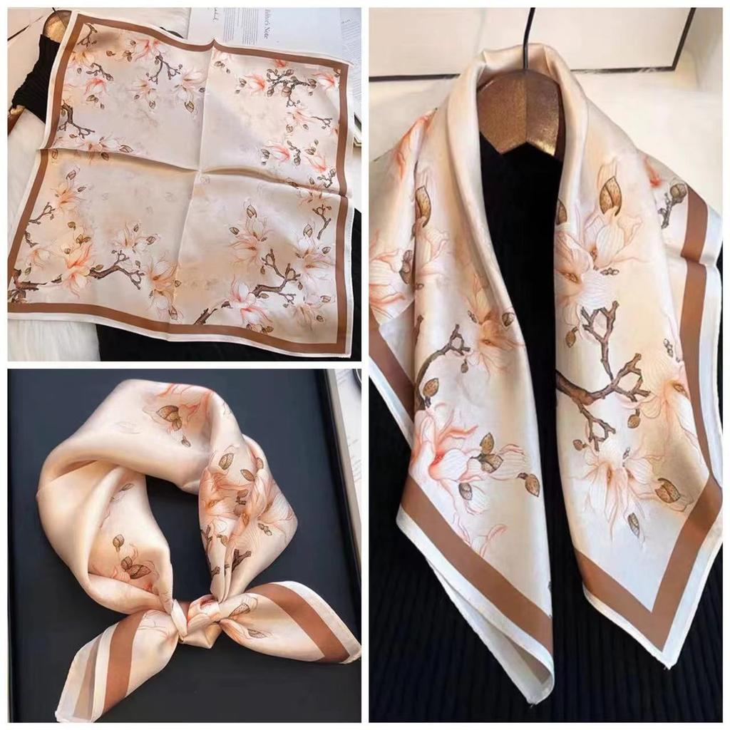 Eleganti Foulard di Seta da Donna Con Centinaia di Camicie, Assistenti di Volo, Decorazione Professionale, Protezione del Collo, Foulard, 70 Foulard Quadrati Piccoli.