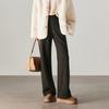 Tight Waistband, Thickened Casual Wide Leg Pants for Women In Winter 2025, Fashionable, Loose and Versatile, Slimming and Floor Hugging Pants