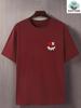 Summer New Unisexs Tshirt Street Casual Fashion Simple Soft Comfortable Breathable D Smile Pattern Print